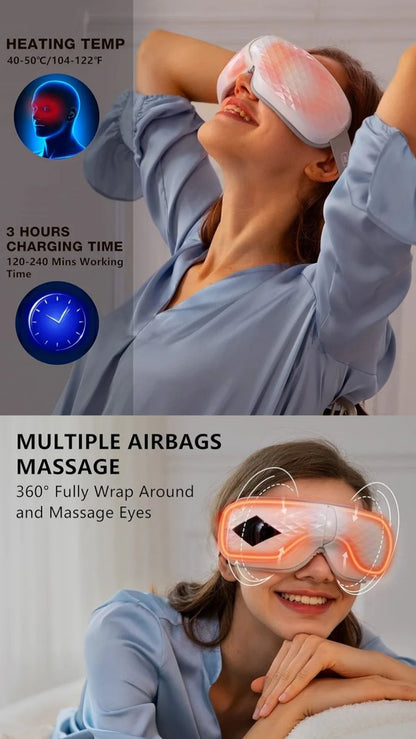 Smart Eye Massager with Heat & Bluetooth Music