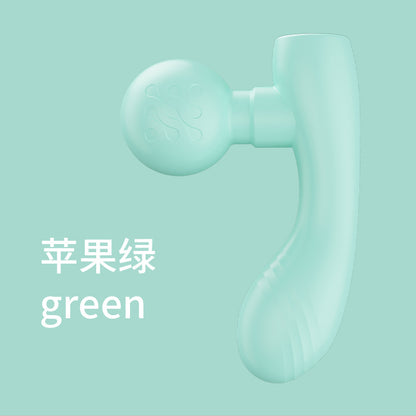 Dual-Head Vibration Massager, Portable Deep Tissue Massage Gun.
