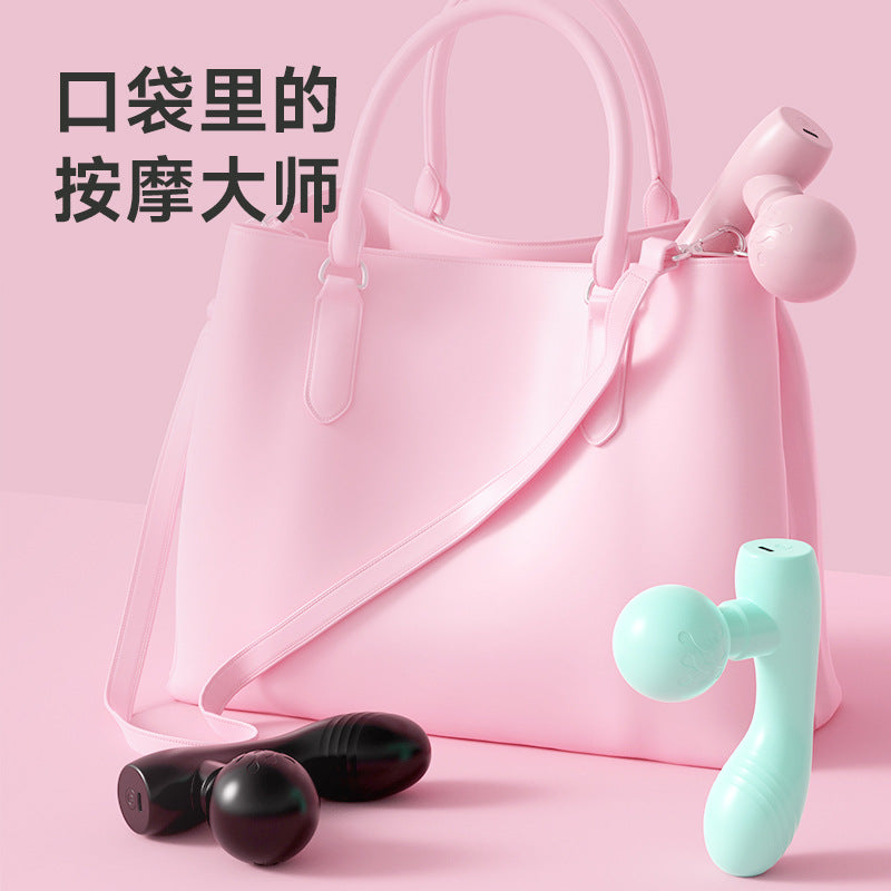 Dual-Head Vibration Massager, Portable Deep Tissue Massage Gun.