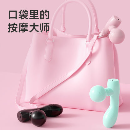 Dual-Head Vibration Massager, Portable Deep Tissue Massage Gun.