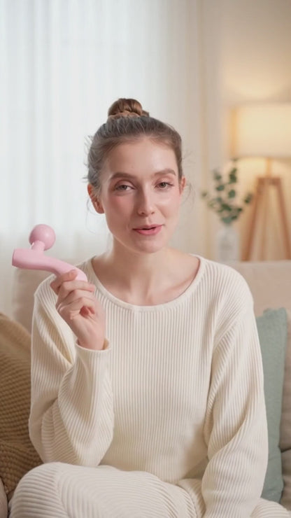 Dual-Head Vibration Massager, Portable Deep Tissue Massage Gun.