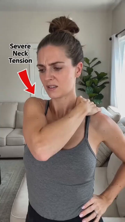 Dual-Head Vibration Massager, Portable Deep Tissue Massage Gun.