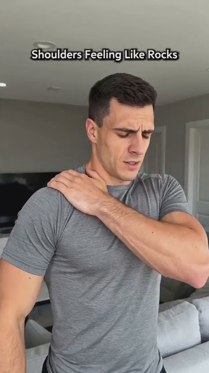 Dual-Head Vibration Massager, Portable Deep Tissue Massage Gun.